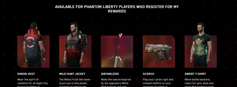 How to get free Witcher rewards in Cyberpunk 2077: Phantom Liberty