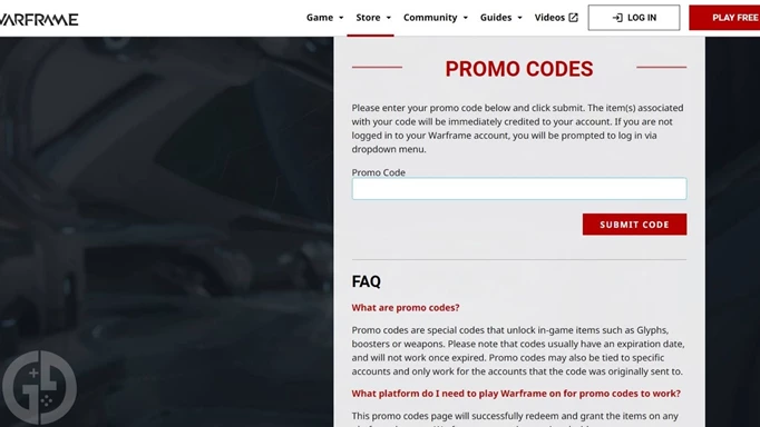 All Warframe Promo Codes To Redeem For