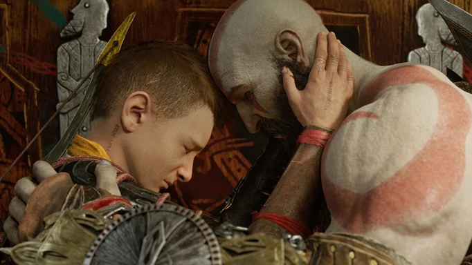 Kratos and Atreus God of War Ragnarok ending