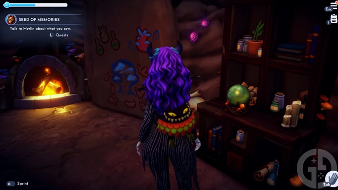 Screenshot of the secret room in Vitalys Mines in Disney Dreamlight Valley