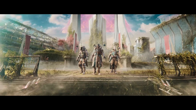 Guardians entering the new location in The Final Shape