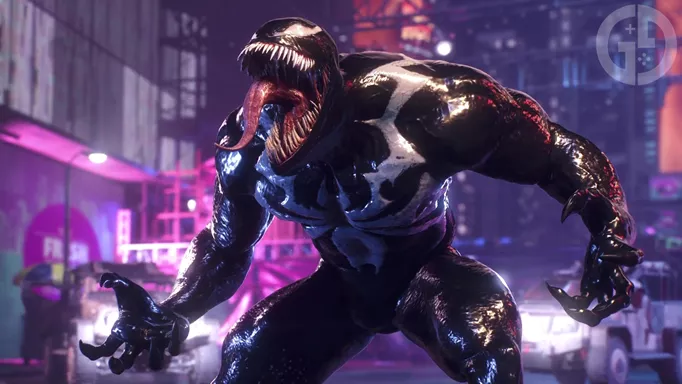 Playing as Venom in Spider-Man 2, about to fight the Hunters