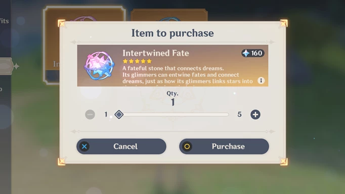 Image showing the currency needed to wish on the event and get the memory of dust