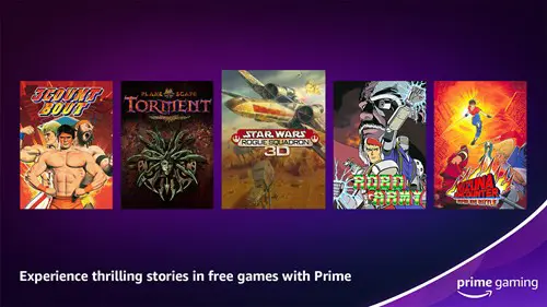 key art of the Amazon Prime Gaming May 2023 lineup