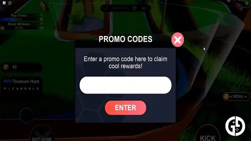 FIFA World code redeem screen