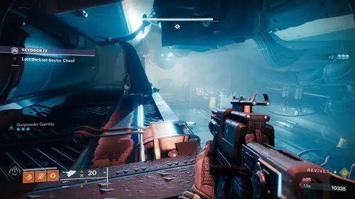 Entering the main corridor of the Lost Sector