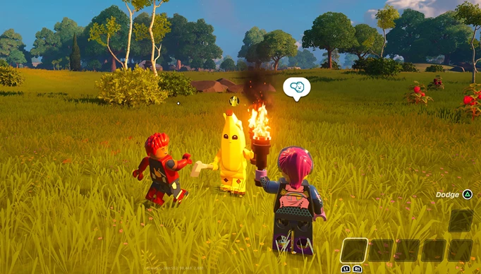 Playing multiplayer with friends in LEGO Fortnite