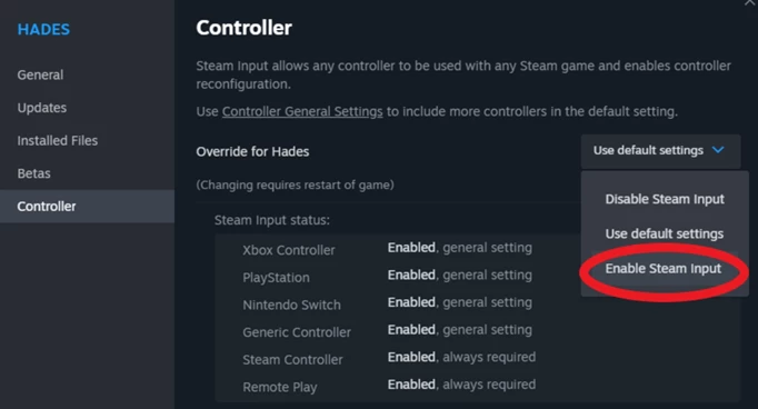 Enabling Steam input to fix your Lies of P controller not working