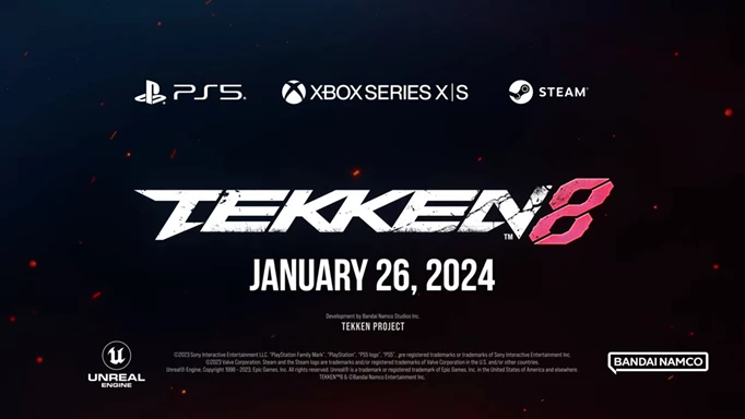 The release date for Tekken 8, releasing January 26, 2024