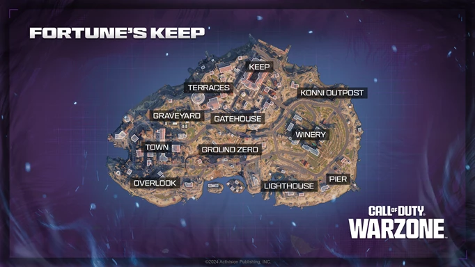 Fortune's Keep POIs in Warzone Season 2