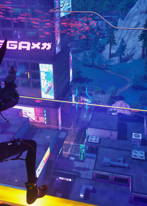 How to destroy objects & structures while on a Grind Rail in Fortnite