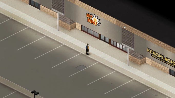 Retail park VHS Store in Project Zomboid