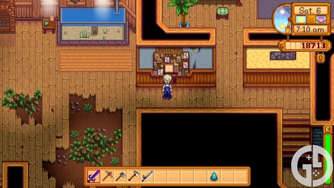 Image of the Community Center Bulletin Board in Stardew Valley