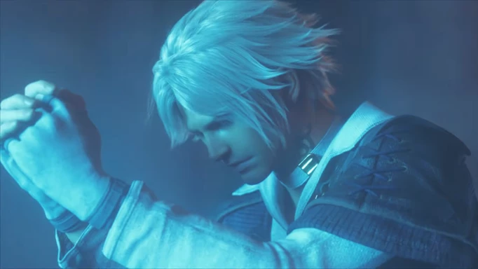Thancred with clutched hands in FFXIV
