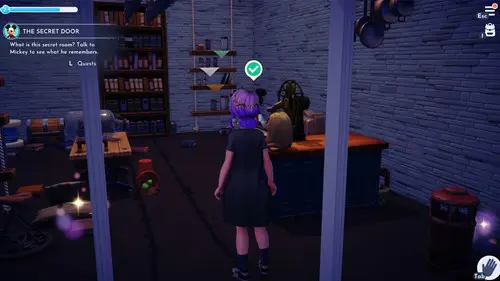 Screenshot of inside the Secret Room in Disney Dreamlight Valley