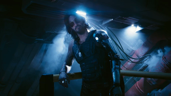 Keanu Reeves' character Johnny Silverhand in Cyberpunk 2077 Phantom Liberty