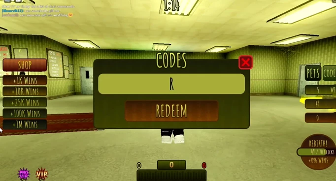 How To Redeem Backrooms Race Clicker Codes