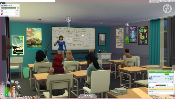 Image showing the cheat for High School Grades in The Sims 4