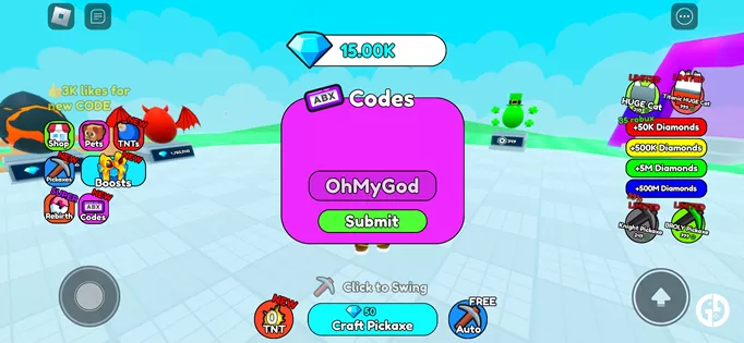 All Block Miner Codes in Roblox (March 2023)