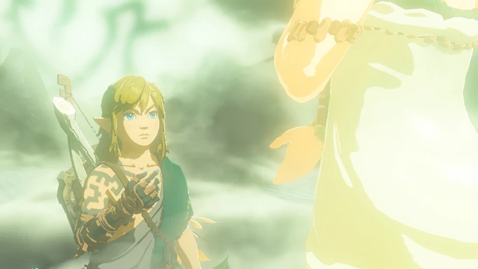Link talking to Zelda in Tears of the Kingdom