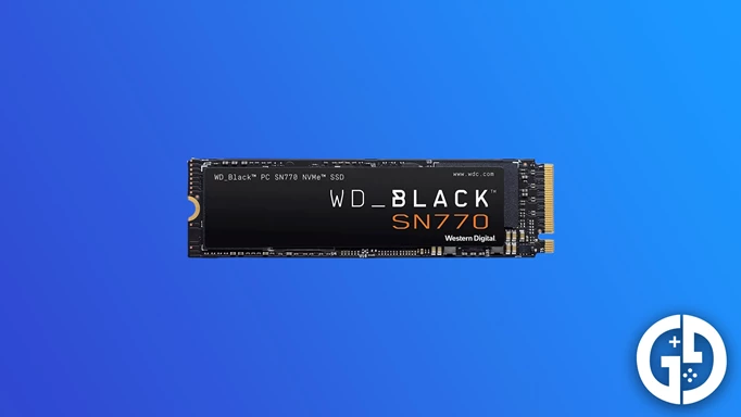 Image of the WD_BLACK SN770 NVMe storage drive, which is one of the best storage Prime Day deals in 2023