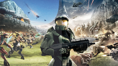 Key art for Halo: Combat Evolved's anniversary edition.