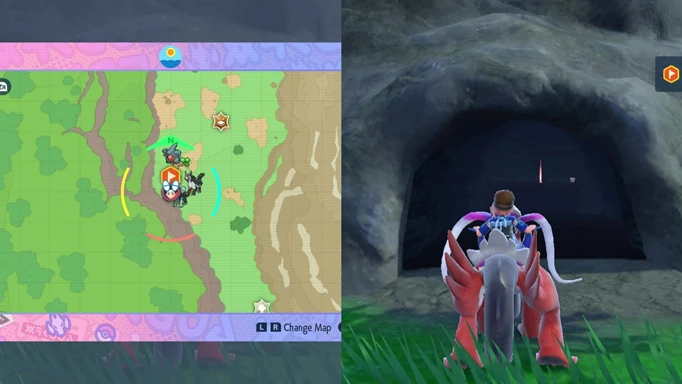 The Razor Fang location to evolve Gligar into Gliscor in The Teal Mask Pokemon Scarlet & Violet DLC