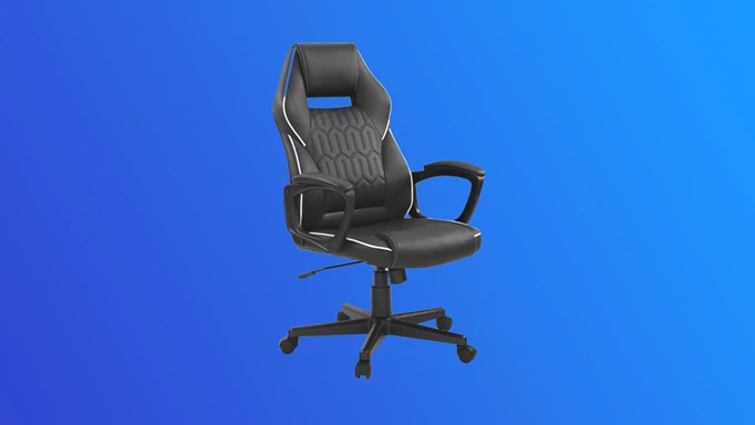 The Insignia Essential PC Gaming Chair, which has a great Black Friday deal