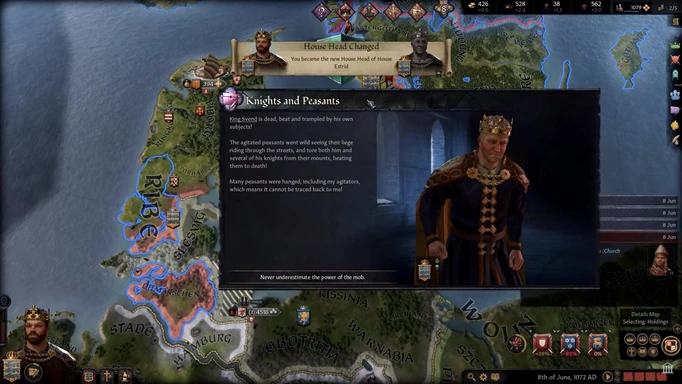 क्रूसेडर किंग्ज 3 बेस्ट स्टार्ट: डेन्मार्कचा किंग स्वेंड