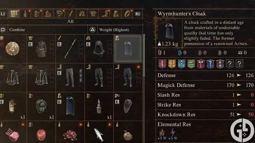 The Wyrmhunter's Cloak, acquired from the castle vault in Dragon's Dogma 2