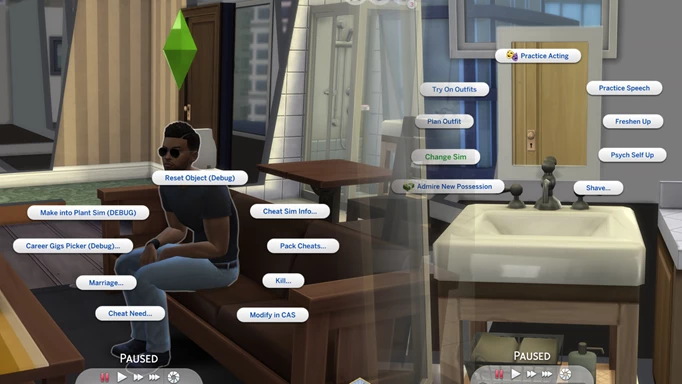 Changing traits in The Sims 4 with cheats