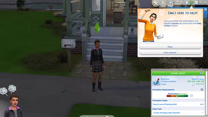 Luddle's on BUSY mode. 🍳 on X: I am very glad that Emily from The Sims  Mobile is back in The Sims 4 as tutorial guidance even I never forget how  annoying