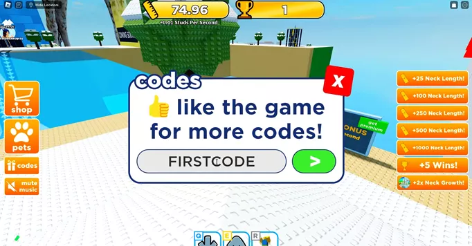 Roblox But Every Second You Grow Codes (November 2023)
