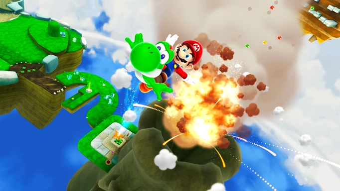 Mario Galaxy Yoshi gameplay