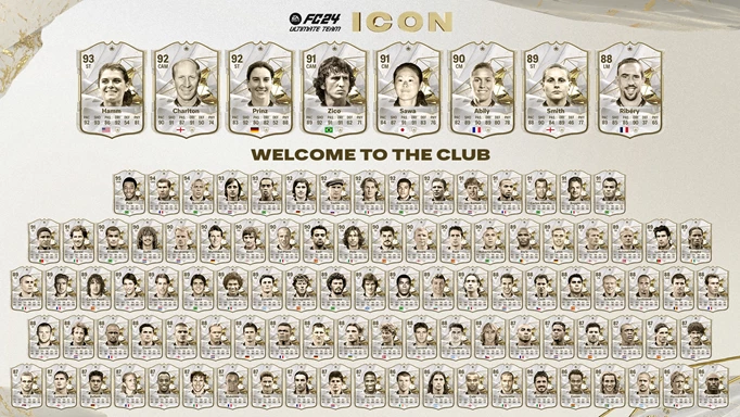 Image of every Icon in EA FC 24