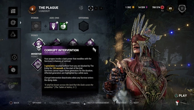 Corrupt Intervention, one of the best Killer Perks in Dead by Daylight