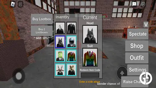 Stop It Slender code redeem screen