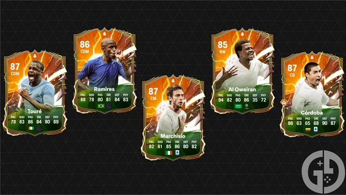 Image of the best players in the Max 87 Base Hero SBC in EA FC 24