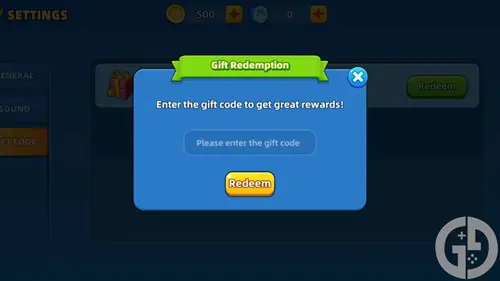Image showing you how to redeem codes in UNO Mobile