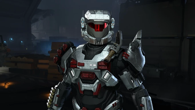 The RIZ-028 helmet from Halo Infinite's new update.