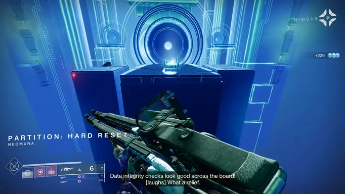 Destiny 2 Partition: collecting rewards from the chest
