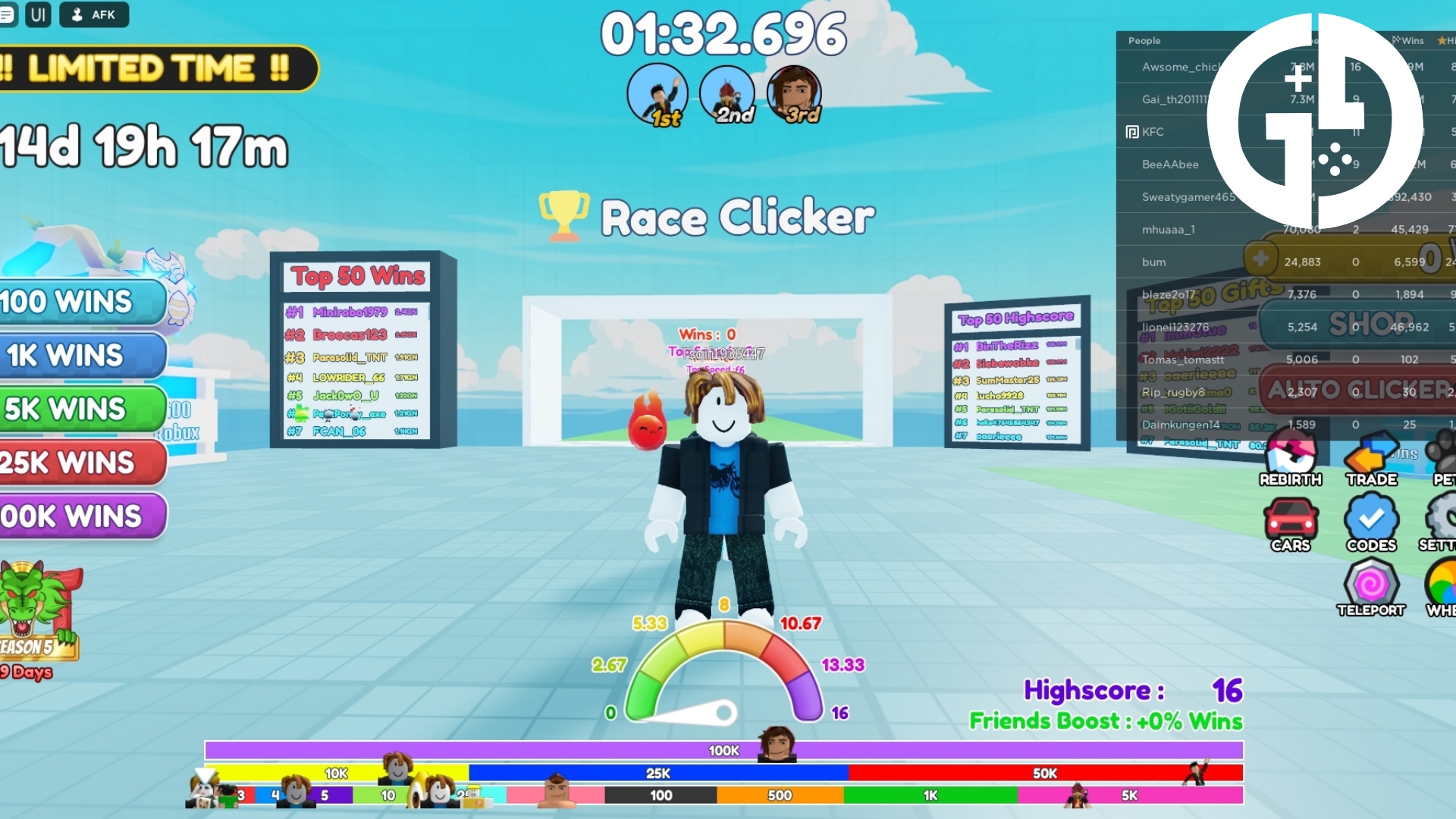 Race clicker codes for Android - Free App Download