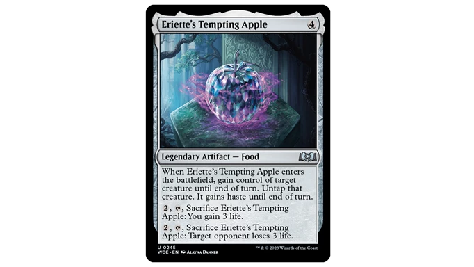 Eriette's Tempting Apple from Magic The Gathering Wilds of Eldraine Set