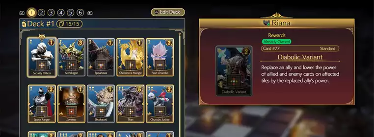 Here are the best Queen's Blood cards & deck in Final Fantasy 7 Rebirth