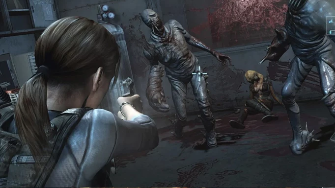 Jill aboard the ship in Resident Evil Revelations