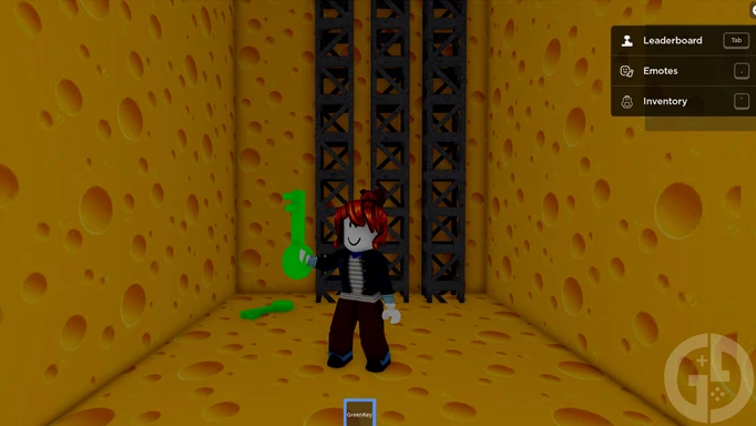 Screenshot of the Green Key in Cheese Escape