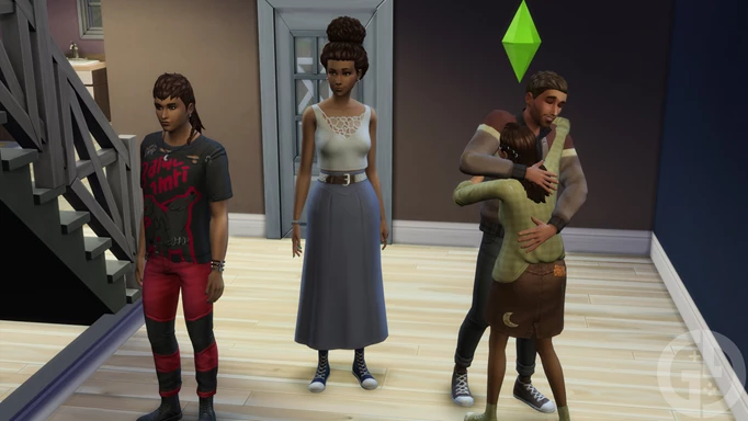 In-game image showing the Height Slider mod, one of the best to download in The Sims 4