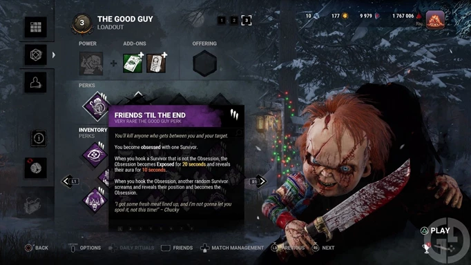 Friends 'til the End, a powerful Chucky Perk in Dead by Daylight
