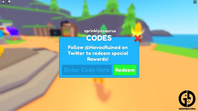 The interface for redeeming Clicker Heroes codes.