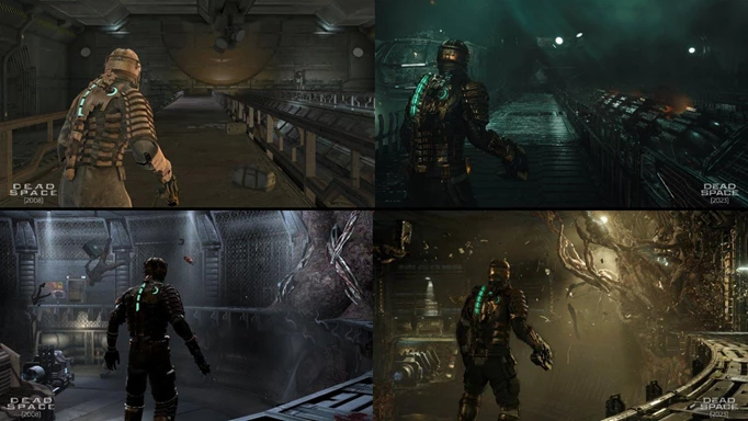 Comparison between Dead Space 2008 and the Dead Space remake (2023)